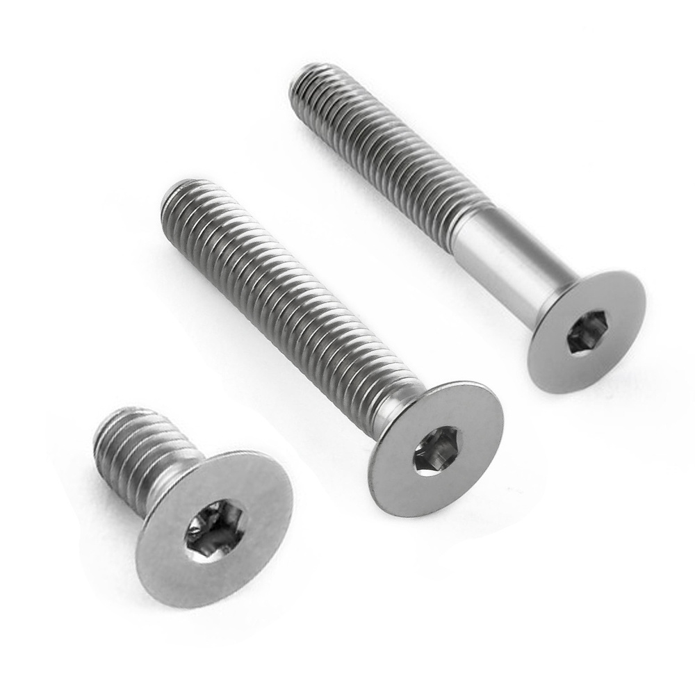 Titanium Countersunk Bolt M4X(0.70Mm)X8Mm 10Mm 15Mm 20Mm 40Mm Full Thread/Partial Thread Allen Key Grade 5 Titanium Bolt