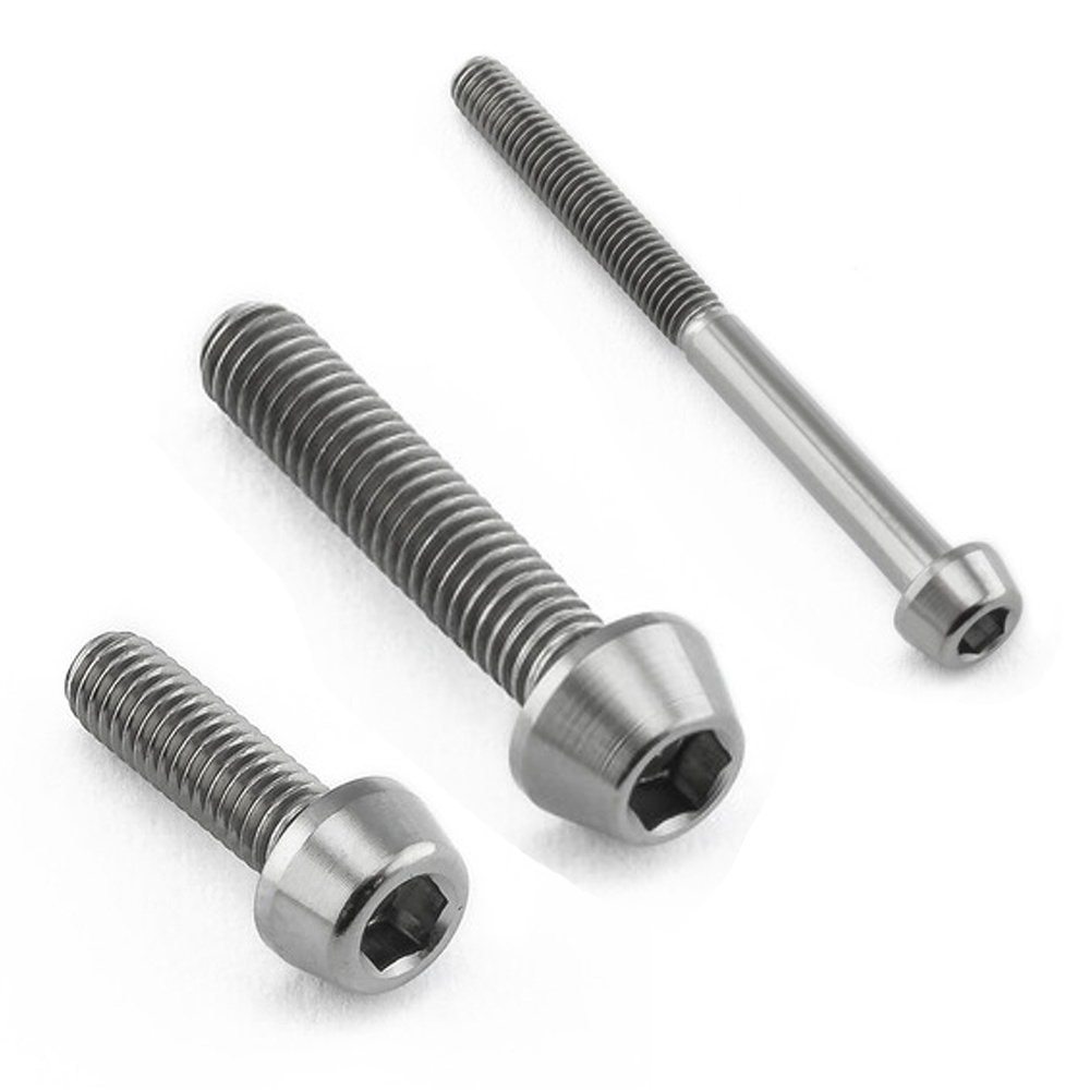 M5 Titanium Bolts For Motorcycle Raw Gr5 Titanium Bolts