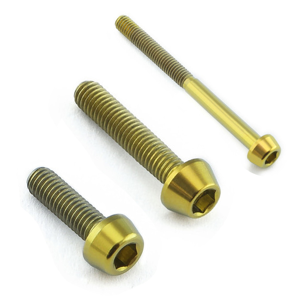 M5 Titanium Bolts For Motorcycle Raw Gr5 Titanium Bolts