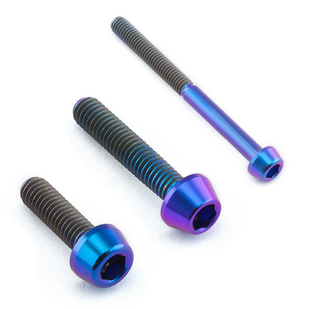 M5 Titanium Bolts For Motorcycle Raw Gr5 Titanium Bolts