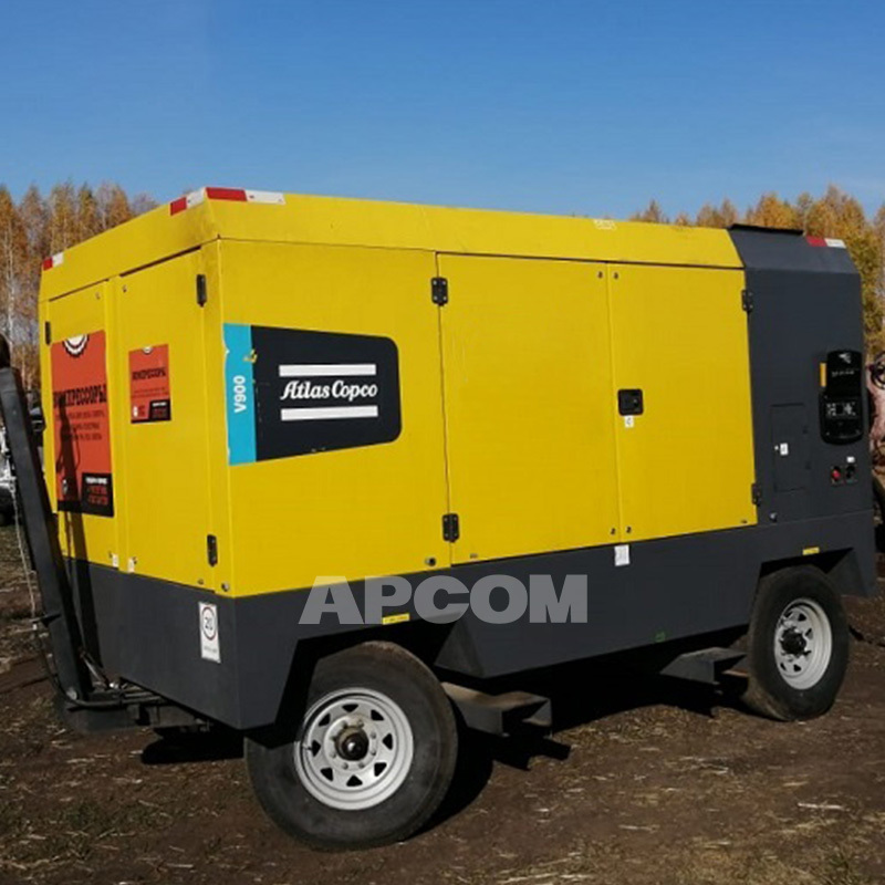 V900 Atlas Copco Mobile Air Compressor 25bar 360psi V 900 800cfm 900cfm Atlascopco V 900 25 Bar 264 Kw 800 900 CFM 365 360 Psi