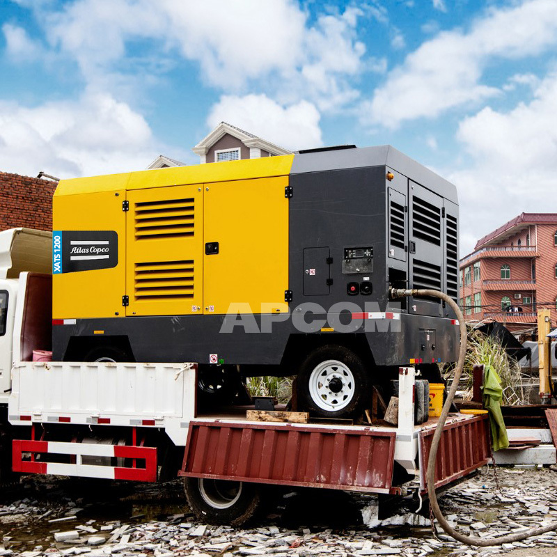 V900 Atlas Copco Mobile Air Compressor 25bar 360psi V 900 800cfm 900cfm Atlascopco V 900 25 Bar 264 Kw 800 900 CFM 365 360 Psi