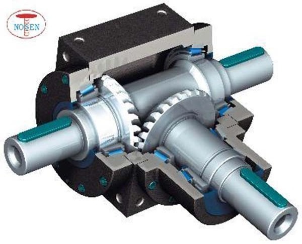 Big Torque Right Angle Bevel Gearbox with Ratio 1:1 / high speed reduction gearbox