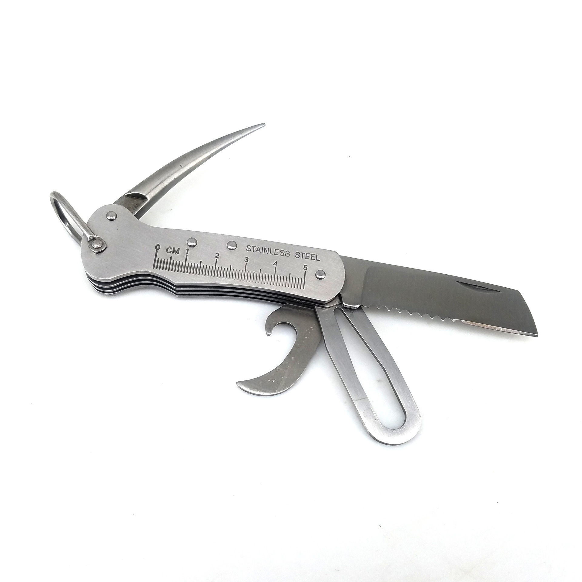 Seaman Multi Knife Folding Captain Curry Riggers Knife Spike Tool Fishman Knife