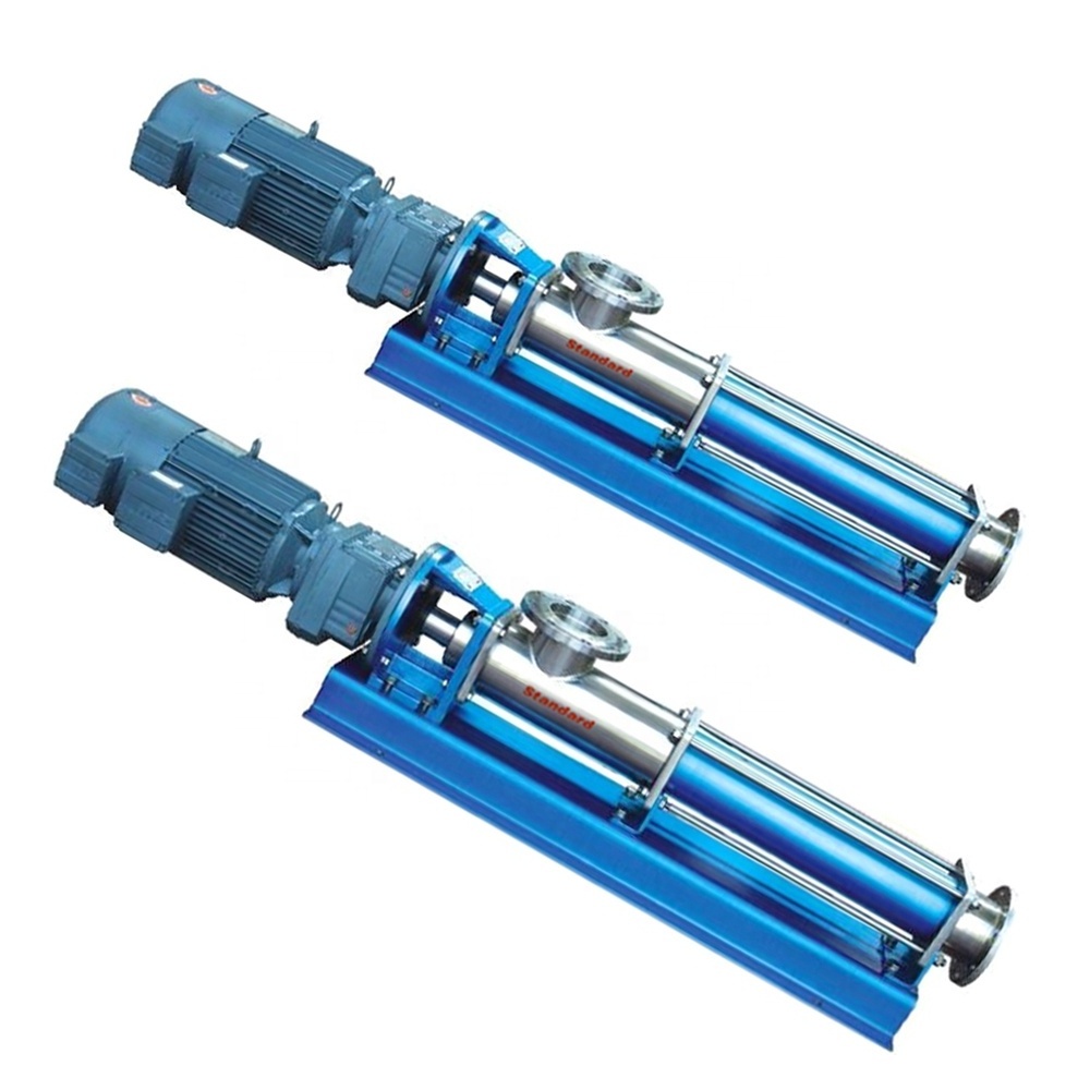 Factory direct sale Stainless Steel Screw Pump mud progressive cavity pump helical rotor mono screw oil slurry sludge pumps