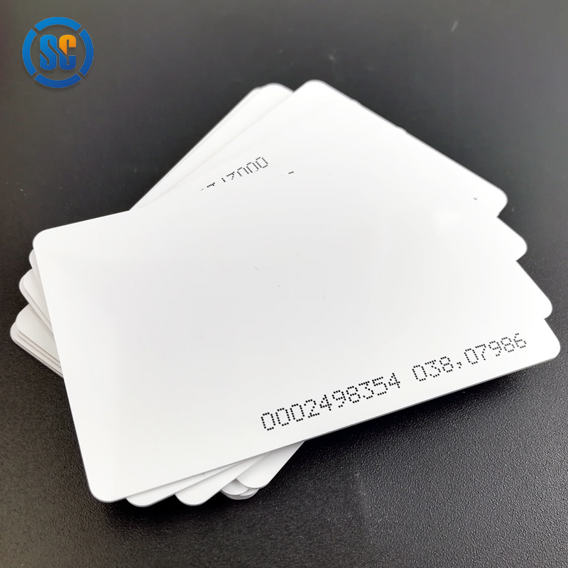 Fast Delivery low frequency 125KHz CR80 TK4100 T5577 Smart RFID ID Card PVC waterproof Blank plastic Cards