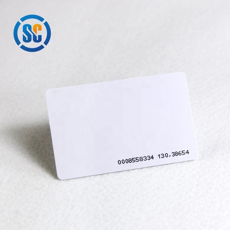 Fast Delivery low frequency 125KHz CR80 TK4100 T5577 Smart RFID ID Card PVC waterproof Blank plastic Cards