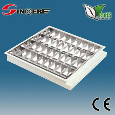 Recessed mounted luminaire fluorescent T8 4*18W