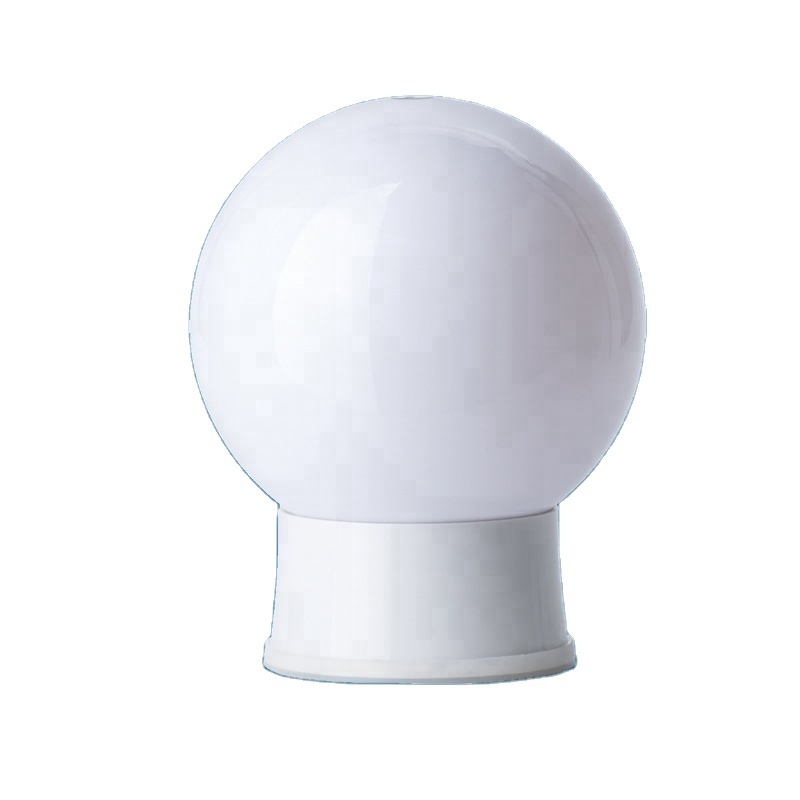 dusk to dawn outdoor lights  IP44 Ribbed Globe Spherical 240V 20 polycarbonate sphere Ceiling  E27 Light