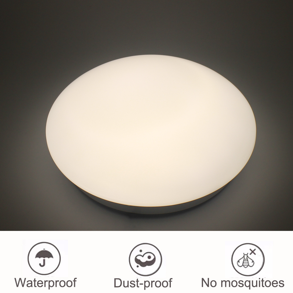 IMVSINCERE LED 12W LED IP44 Flush Ceiling Light 4500K Natural White 1080LM Lighting Toilet Bathroom Hallway.