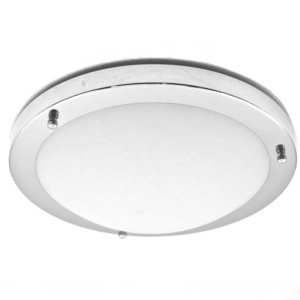 IMVSINCERE LED 12W IP44 Glass Ceiling Lights, 18cm, 4000K, 600LM, Lighting for Bathroom, Kitchen, Hallway, Office, Corridor, F