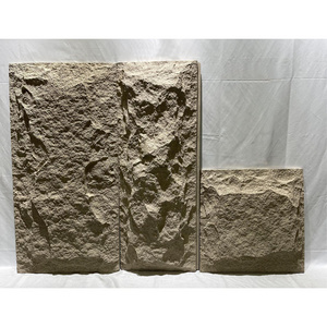 PU stone  wall panel waterproof cultural skin mushroom stone  polyurethane Artificial stone