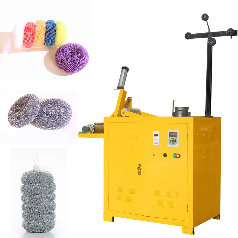 Easy to use One head High speed Single knitting mesh scourer machine