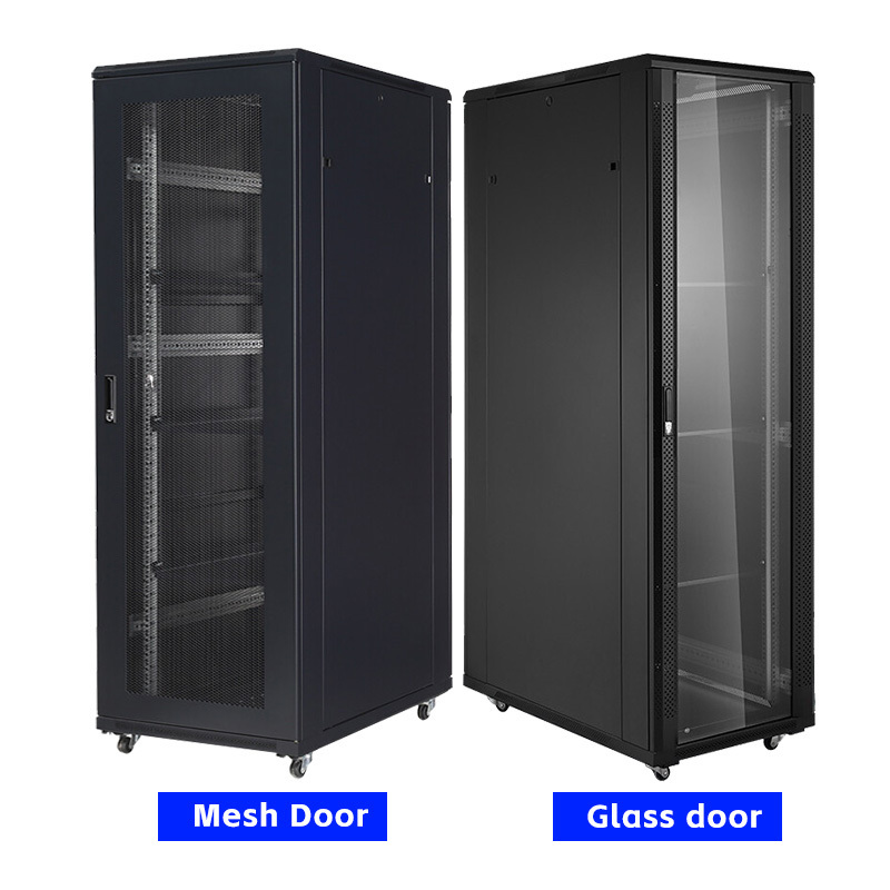 19-inch Network Floor-Standing Server Rack Cabinet 12/16/20/24/28/32/38/42U 600*1000mm  with Glass Door in Stock