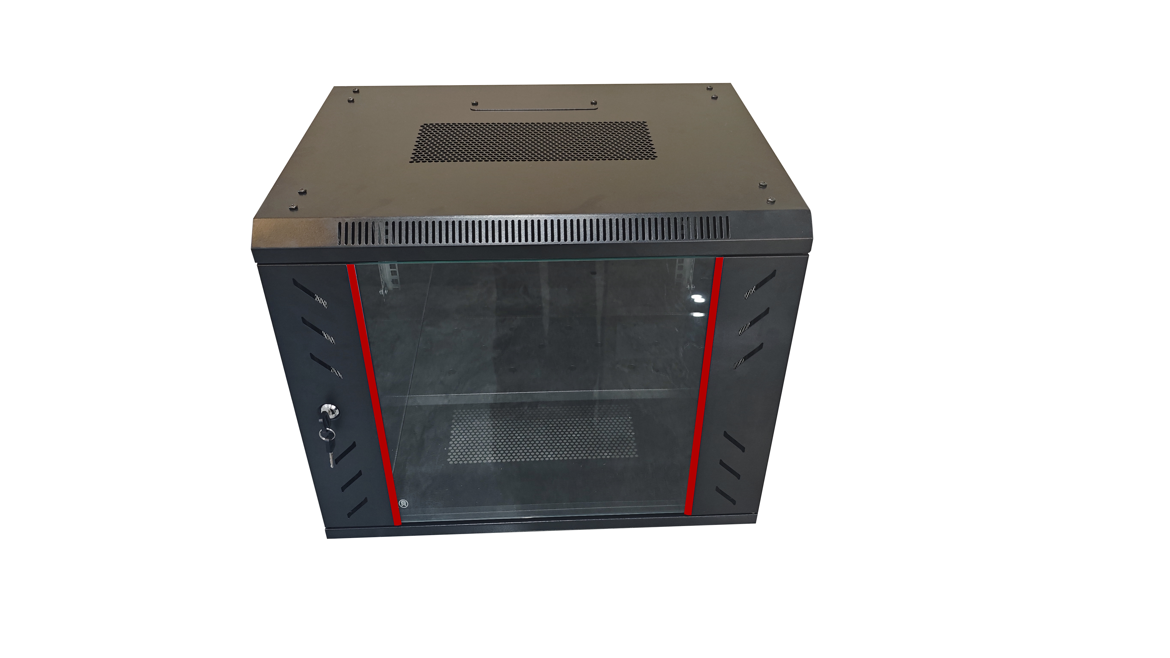 6U 9U 12U 15U Wall Mount Rack Enclosure Network Mini Server Cabinet Wall Mount Rack With Toughened glass