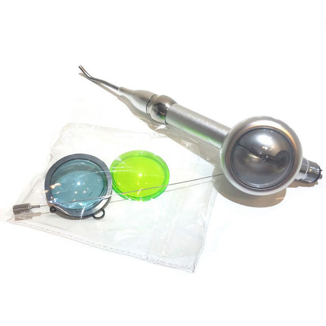 Dental Metal Teeth Polishing Machine Air Prophy Jet/Polisher set/sander gun with stainless steel nozzle