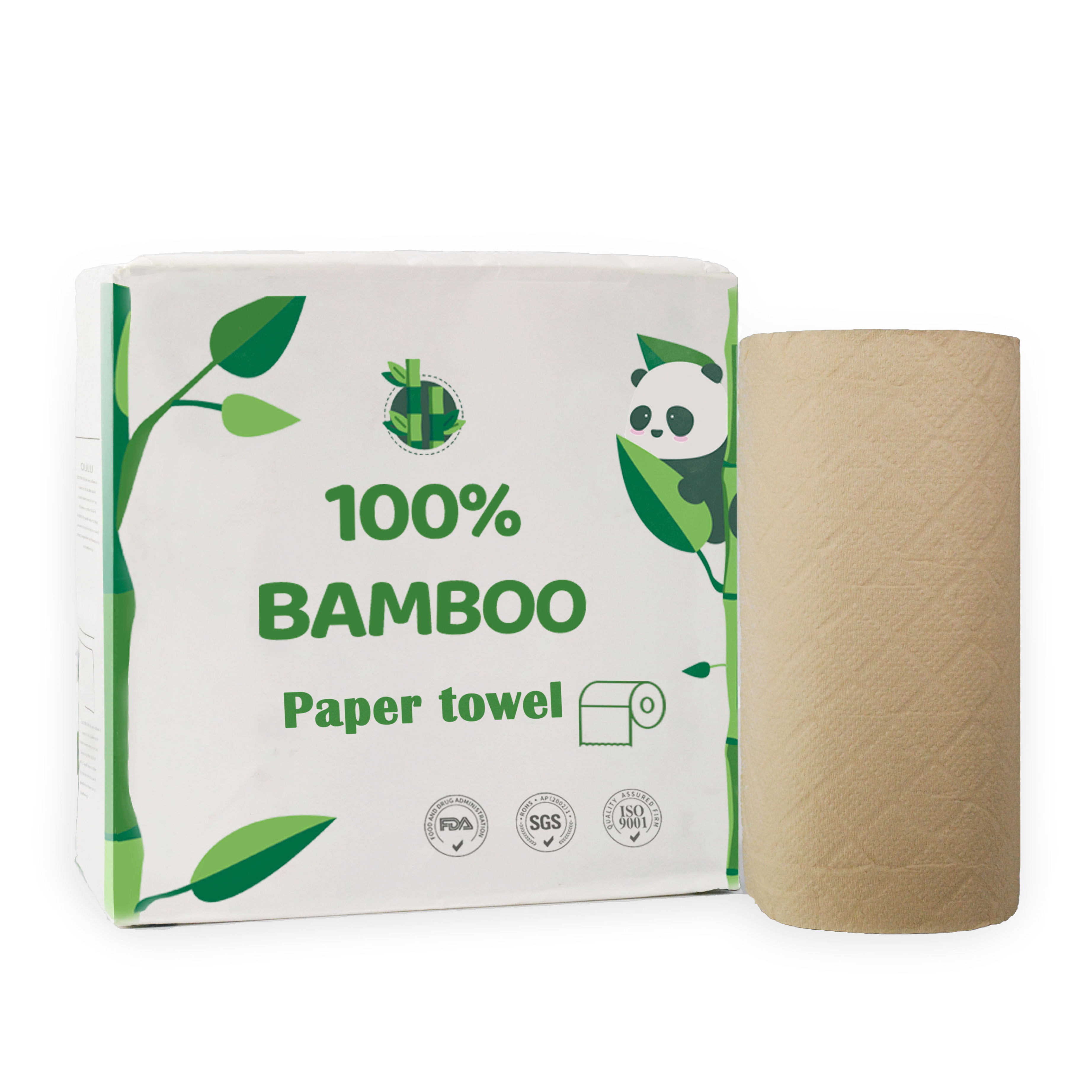 Ultra Soft Bamboo Pulp 2 - 4 Ply Printed Toilet Paper With Eco friendly Paper Wrapped