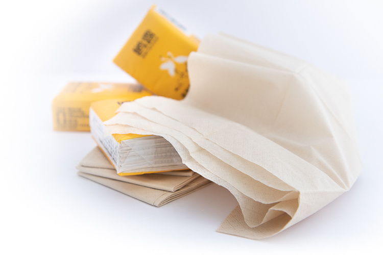 OULU Paper Wholesale Custom Mini Pocket Natural Face Tissue Paper Packet 32 Sheets Per Pack