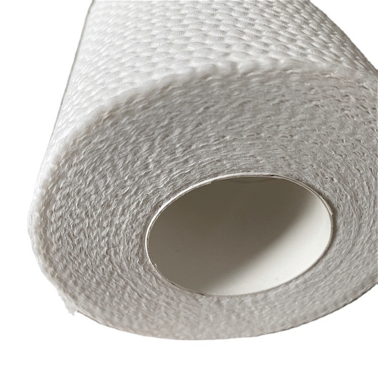 OULU Paper Branded Embossing Bleached Papel Higienico Roll Toilet Paper