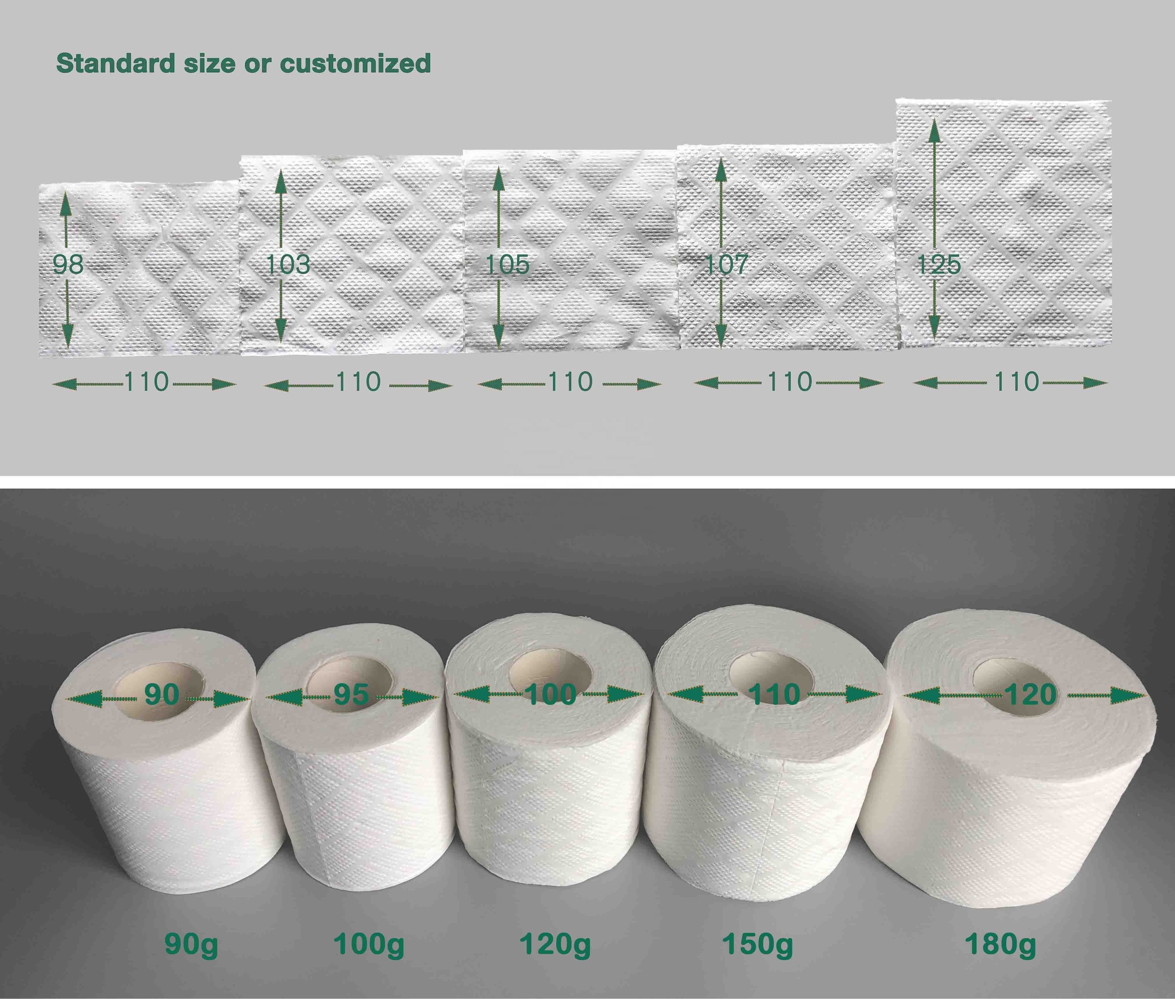 Soft organic eco friendly certified OEM custom cheap 4 3 2 ply bamboo toilet tissue paper rolls toilet paper