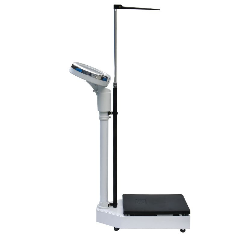 Stainless Steel 160kg Scale Weighs Height and Weight Vertical personnel weighing scale for clinic use