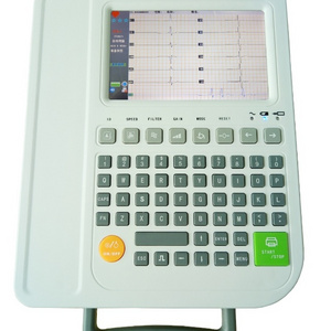 Hot Selling 7 inch Color LCD Standard 12 channel USB Data Storage 12 Leads ECG System ECG Machine With SD USB