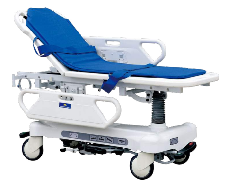 Hospital equipment Luxury patient hydraulic trolley ABS patient stretcher Emergency transfer Trolley  Ambulance Stretcher bed