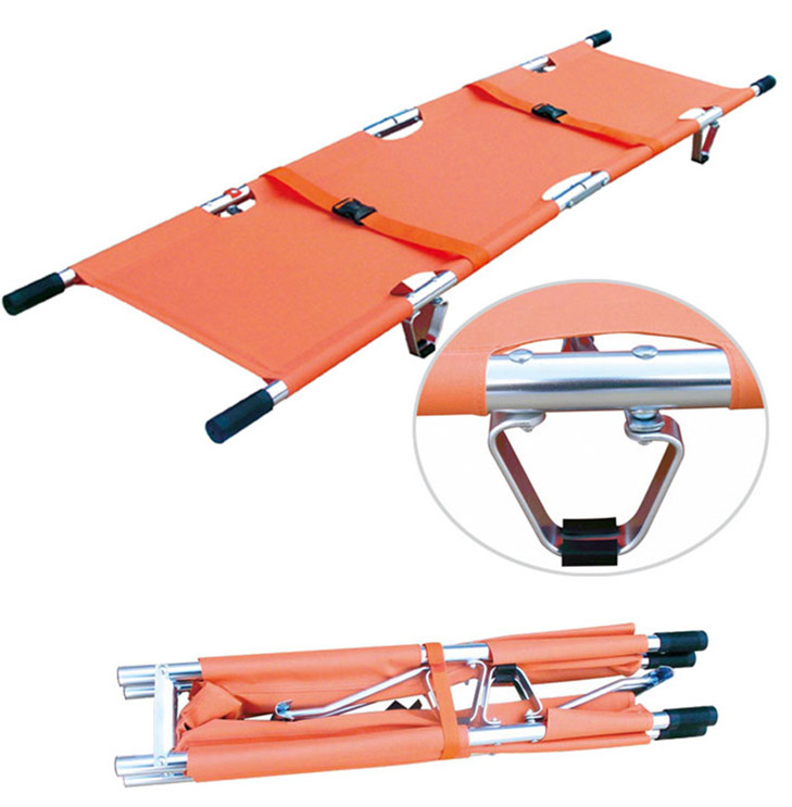 Aluminum Alloy Emergency Folding Medical Equipment thickened First Aid Ambulance Stretcher for sale