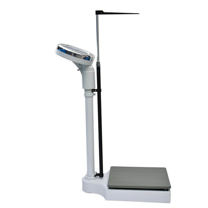 Stainless Steel 160kg Scale Weighs Height and Weight Vertical personnel weighing scale for clinic use