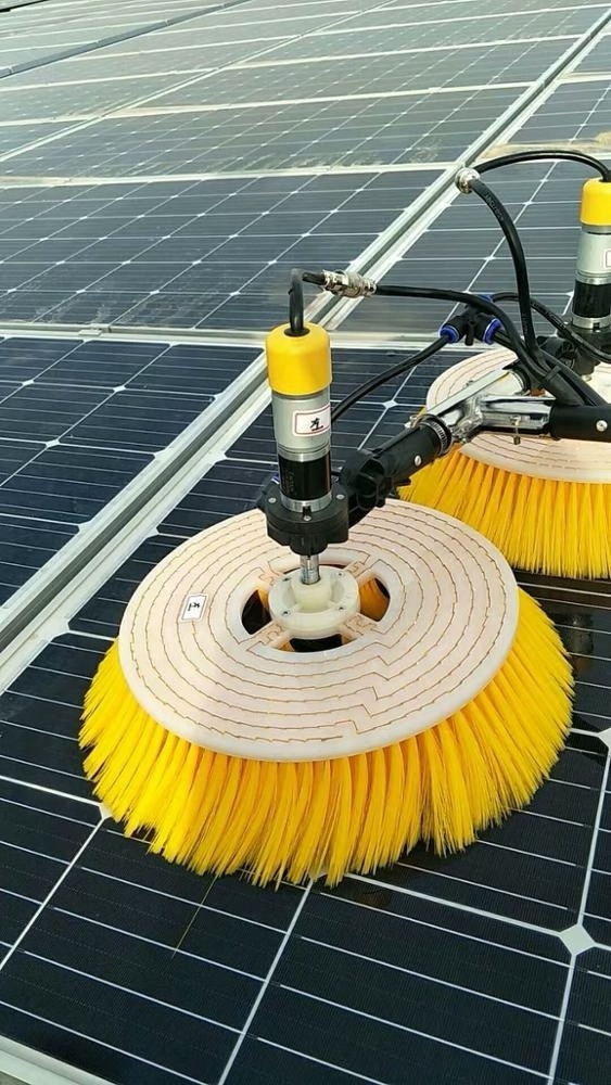 3.5M/5.5M/7.5M Electric out door water fed cleaning systems brush for cleaning solar panels