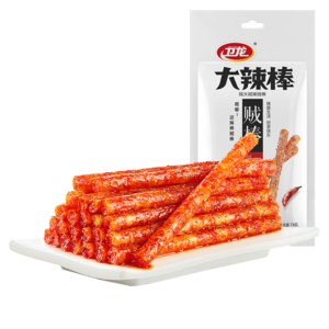 Wholesale Famous Chinese weilong snack Spicy Strip Gluten Snack Spicy big latiao