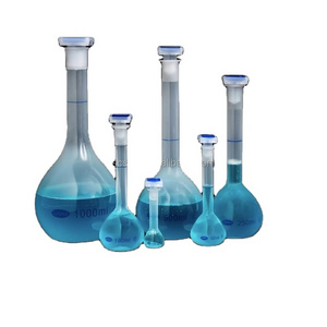 Laboratory Multiple specifications PP material round plastic measuring volumetric flasks Chemical Volumetric Flask