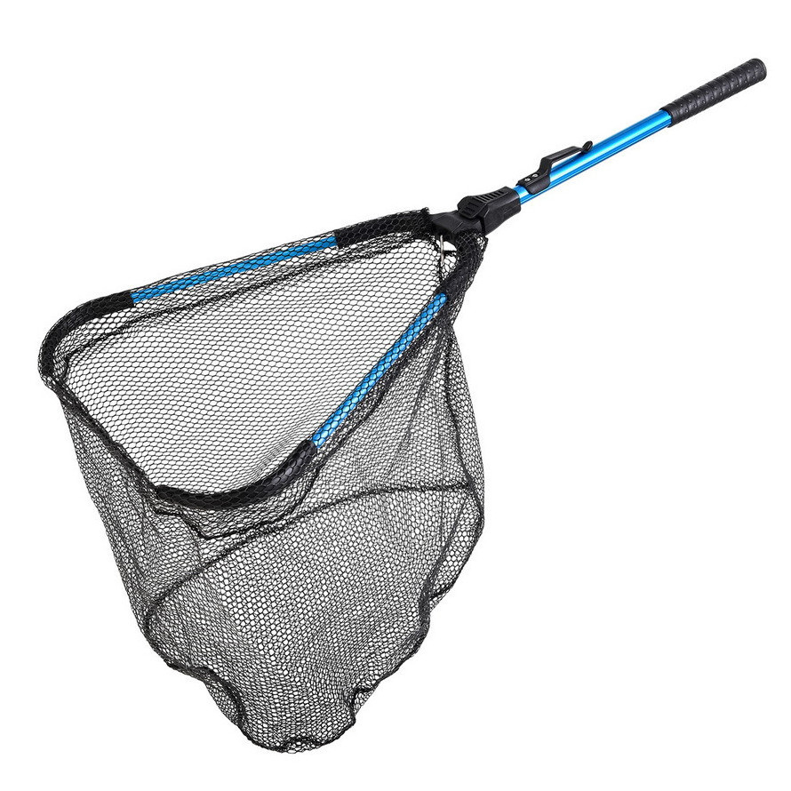 China Manufacturer Sale Aluminum Alloy Rubber Carp Fishing Landing Nets