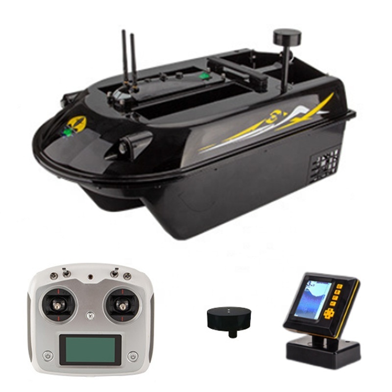 Rising 2023 New China GPS RC 16000 mAh 4 Hoppers 600m Control With Fish Finder Carp Fishing Bait Boats