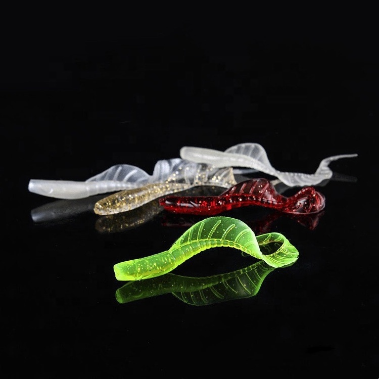 RISING High Quality Texas Silicone Worm Bait 1.8g/5.8cm 2.8g/7.5cm 3.8g/8.6cm carp fishing river lake Soft plastic Fishing Lure