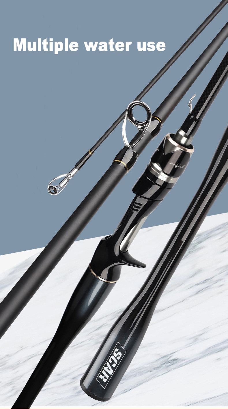 RISING New 1.8m 2.1m 2.4m High Carbon M Power Fast Action 2 Section Blank Japan Bass Fishing Rod