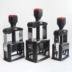 Factory directly wholesale 69*49mm metal number heavy duty self inking stamp for office use.