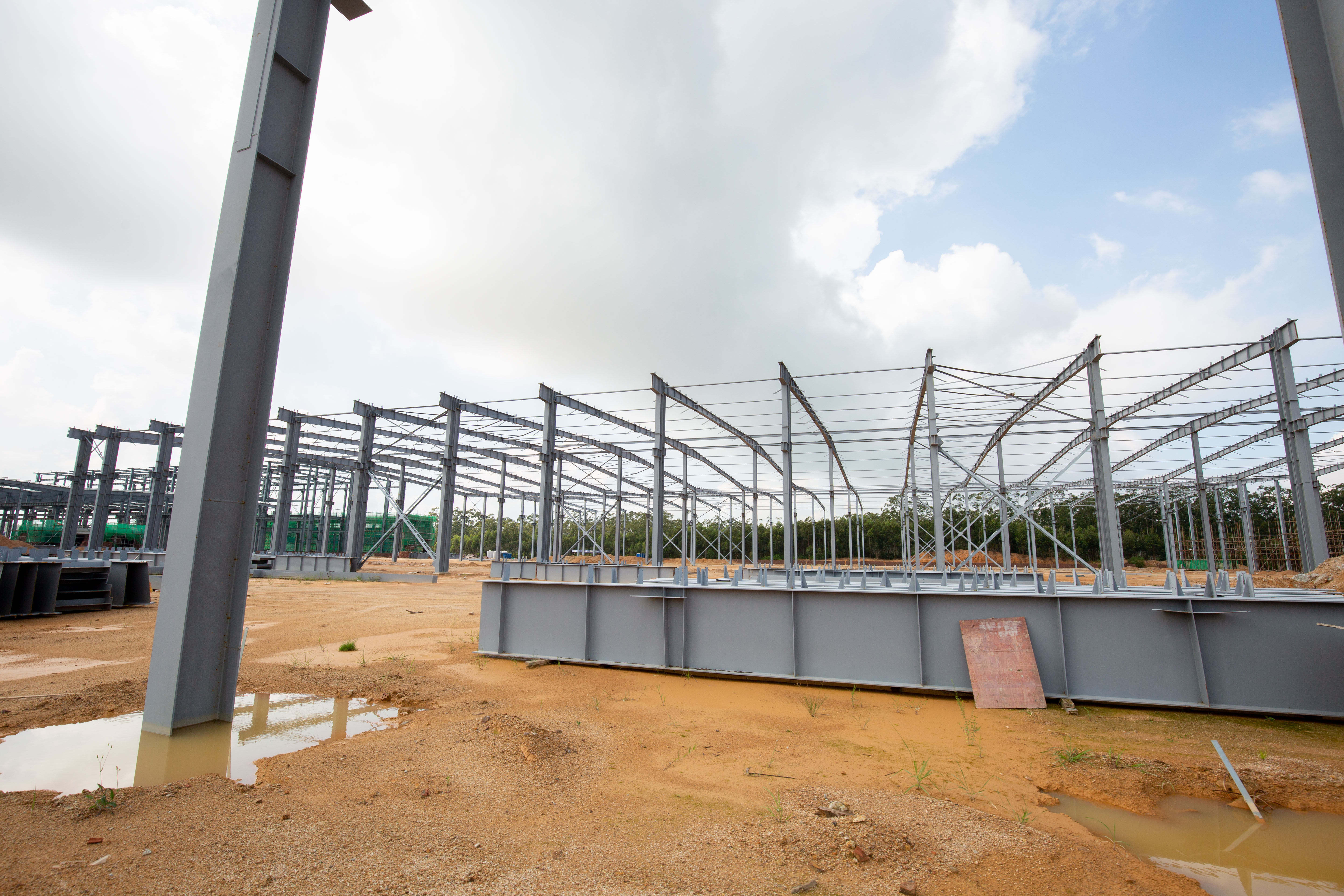 Light Steel Assembled Warehouse Building Steel Structural Metal Frame workshop