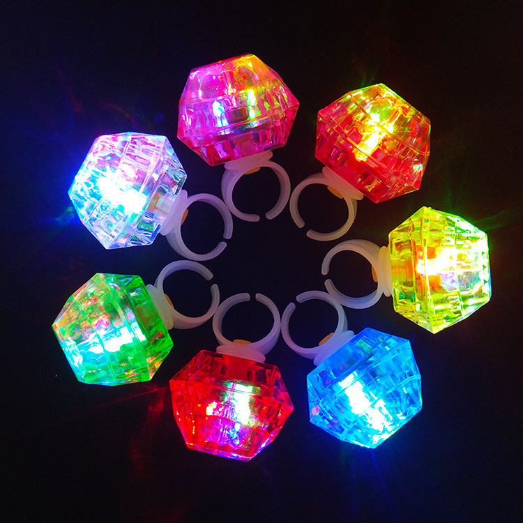 Children's LED finger ring bright novel party supplies toys on holiday lights