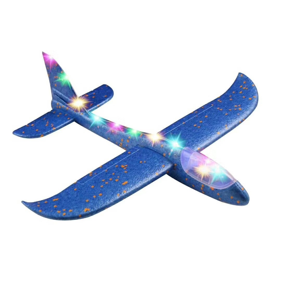 RTS 2024 hot 48CM Big Size Hand Throwing Foam Toy Flying Glider Plane With 3 Colors