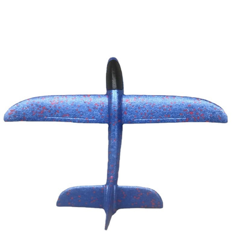 RTS 2024 hot 48CM Big Size Hand Throwing Foam Toy Flying Glider Plane With 3 Colors