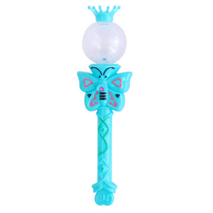 RTS New Arrival Children Light Up Magic Wand Princess Butterfly Led Flashing Luminous Magic Stick