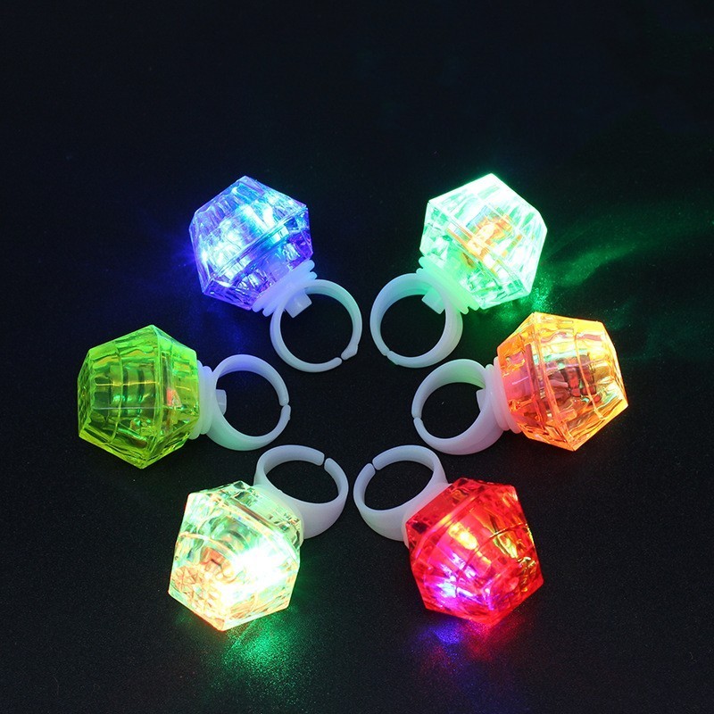 Children's LED finger ring bright novel party supplies toys on holiday lights