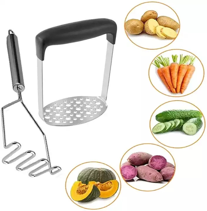 RTS Vegetable Chopper Metal Potato Press Stainless Steel Manual Wave Chopper Crinkle Cutter