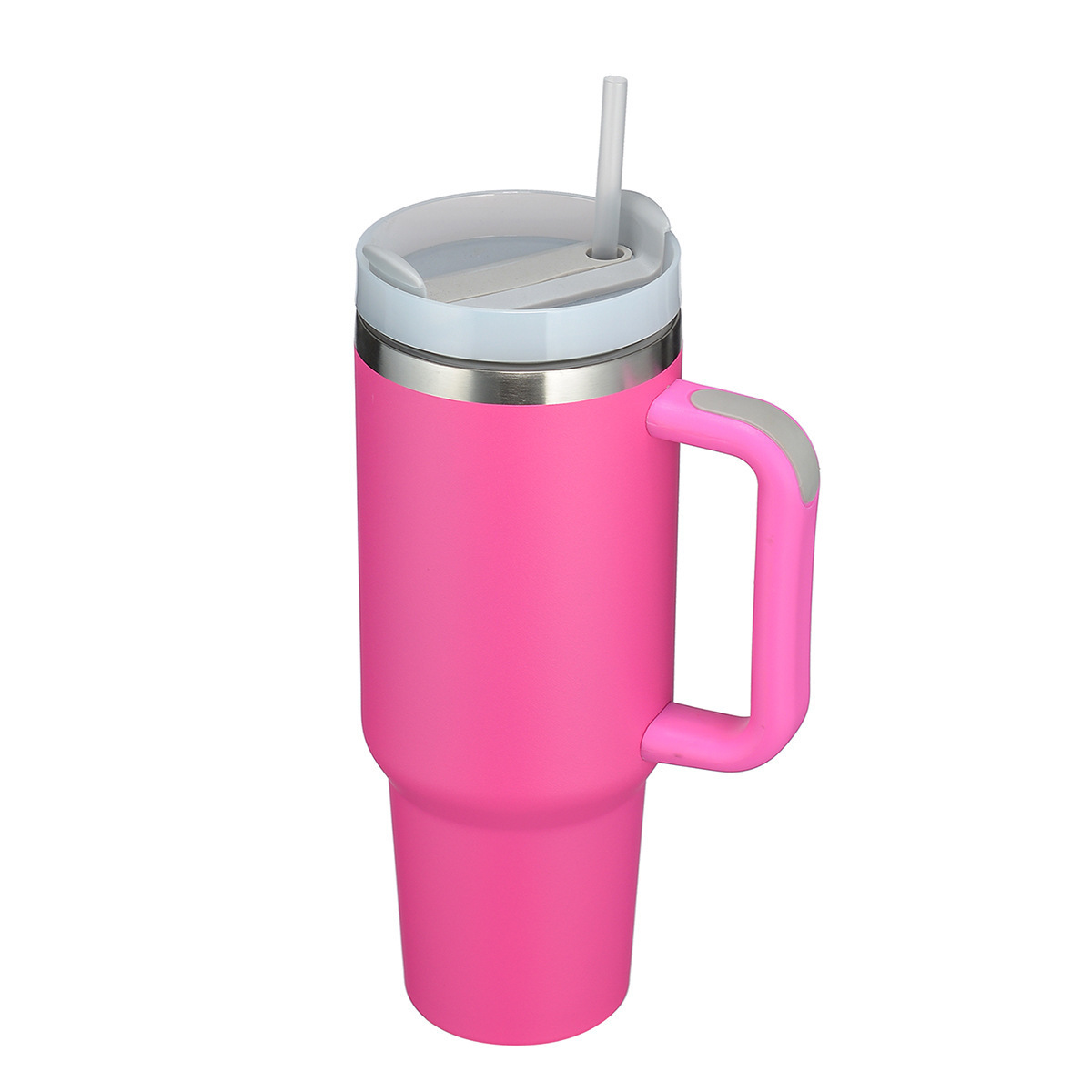 40 oz coffee tumbler with handle and straw lid quencher h2.0 mugs stainless steel tumbler with handle and straw