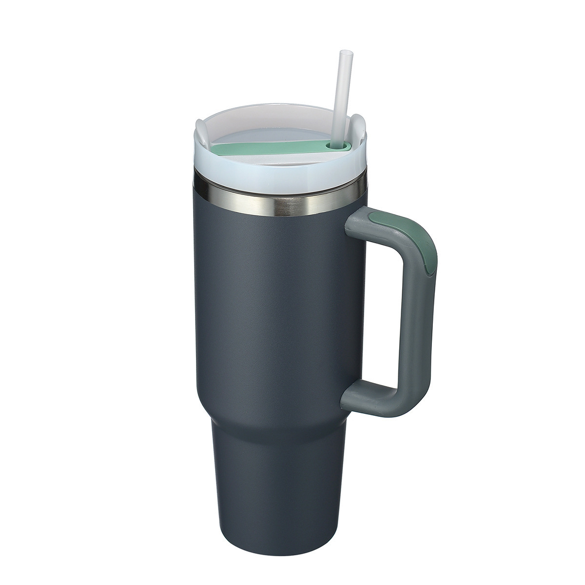 40 oz coffee tumbler with handle and straw lid quencher h2.0 mugs stainless steel tumbler with handle and straw