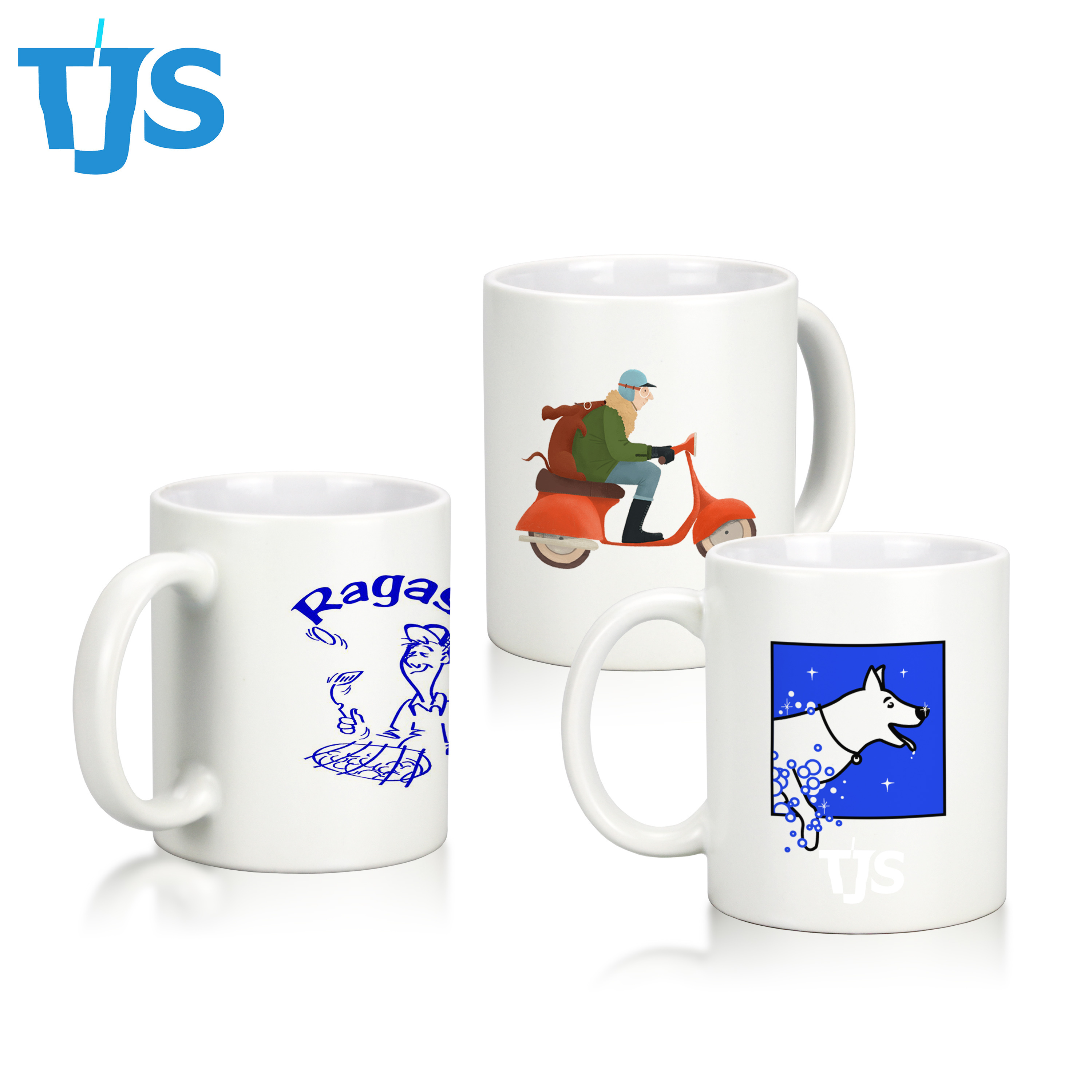 TJS high quality 11 oz glow in the dark coffee mug for wholesale sublimation mug can be with sublimation travel mug