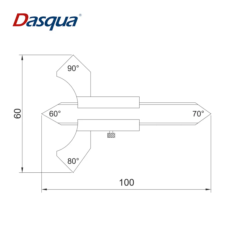 Dasqua 20mm Welding Seam Gauge Weld Inspection Gage Crown Test Ulnar Ruler Fillet Throat Gage