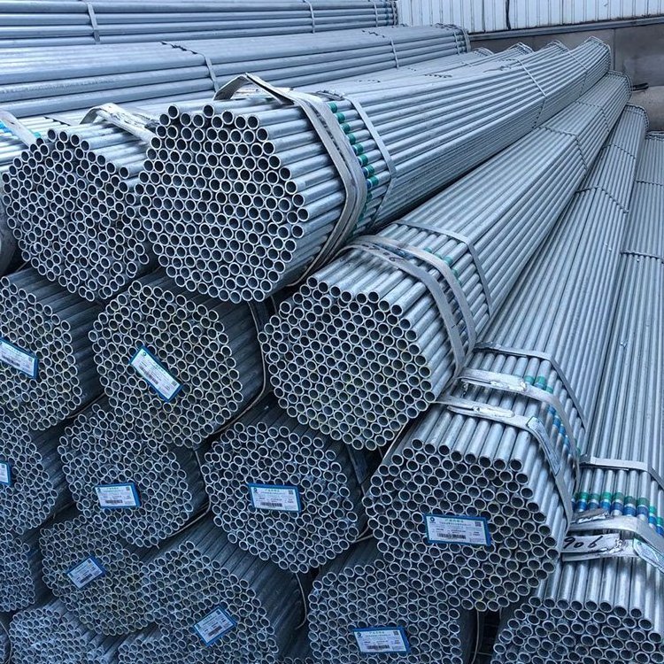 ERW Black Iron Pipe Round Welded Galvanized Steel Pipes