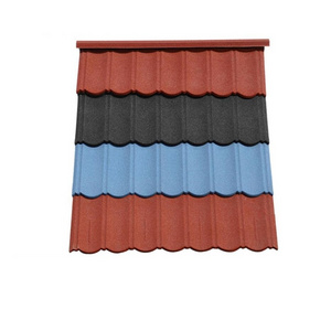 Bond Colorful Stone Coated Roof Tiles Bond Type Telhados Sun Terracotta Metal Black and Gray Color Metal Roof Tile